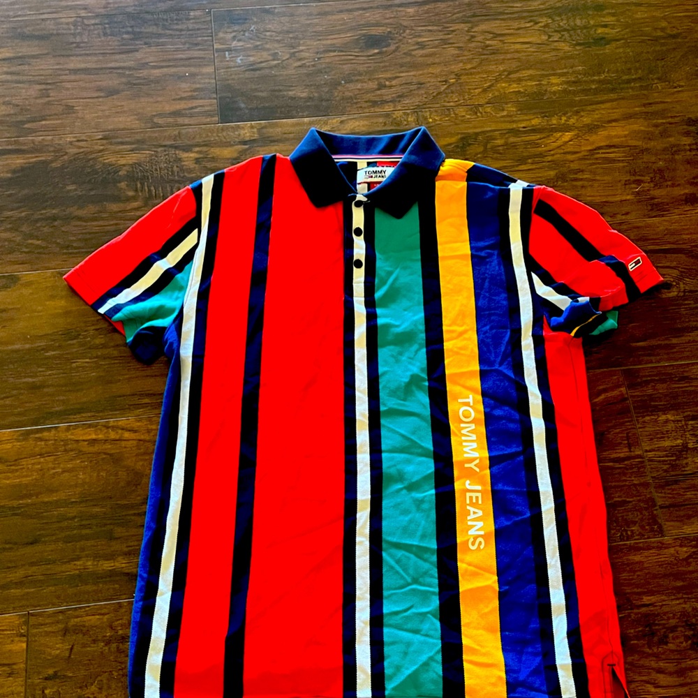 Tommy Hilfiger bowling shirt.